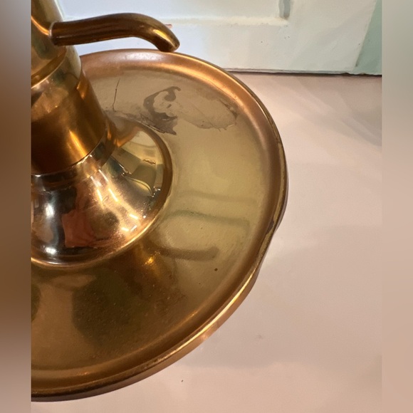 MCM Park Sherman Brass and Glass Liquor Pump Decanter - Picture 14 of 14